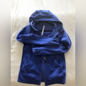 LULULEMON EXCELLENT condition Royal Blue jacket/hoodie, sz 10